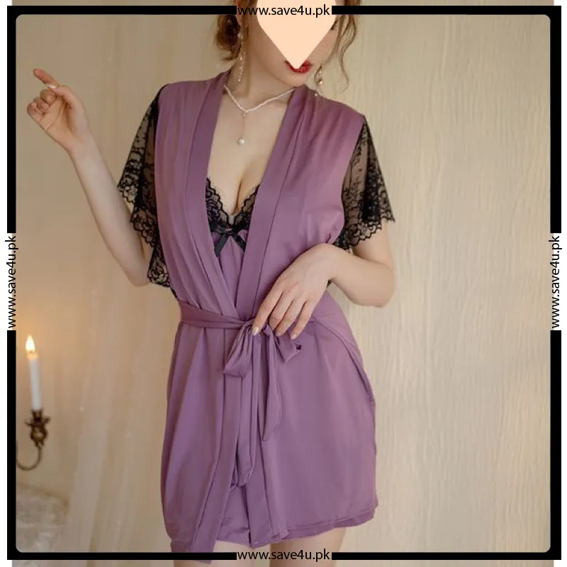 3 Pcs Satin Silk Elegant Nighty