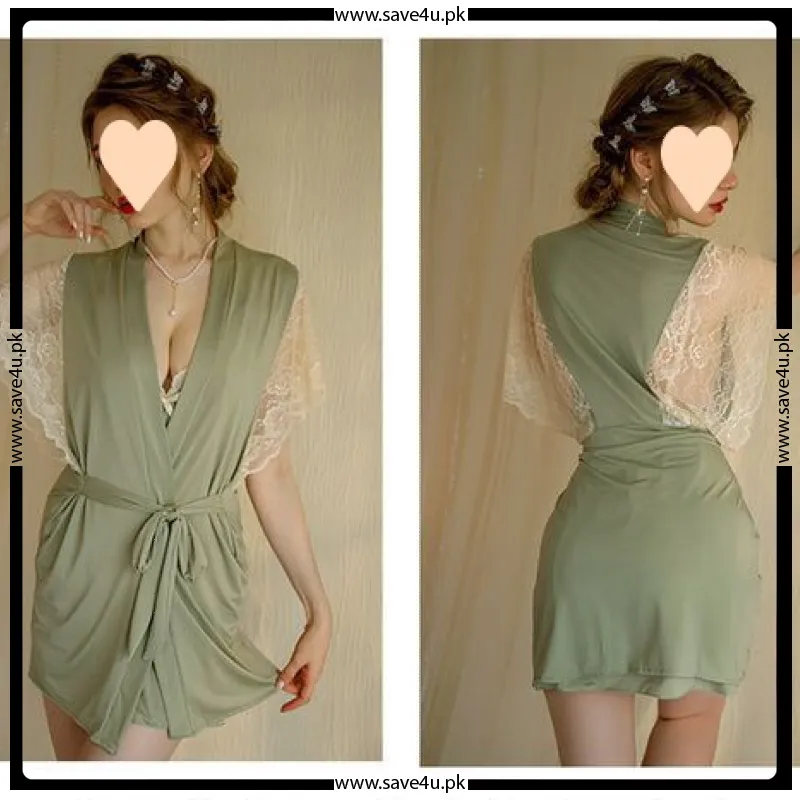 3 Pcs Satin Silk Elegant Nighty