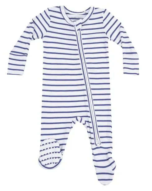 Angel Dear - Navy Stripe Vintage 2 Way Footie