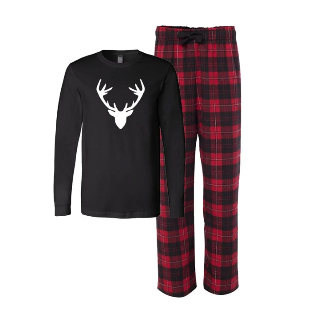 Antler Flannel Pajama Set