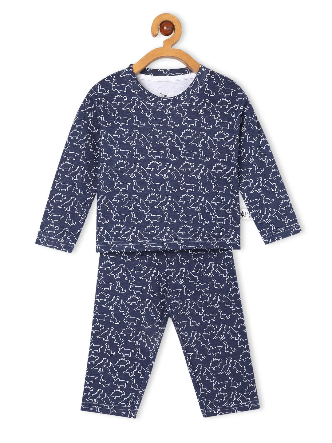 Baby and Kids Pajama Nightsuit Set- Dinos Rule