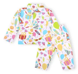 Baby and Kids Pajama Nightsuit Set - Pajama Party