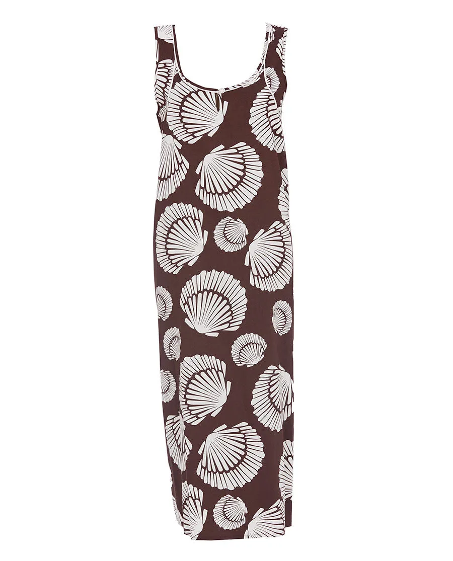 Battersea Shell Print Long Nightdress