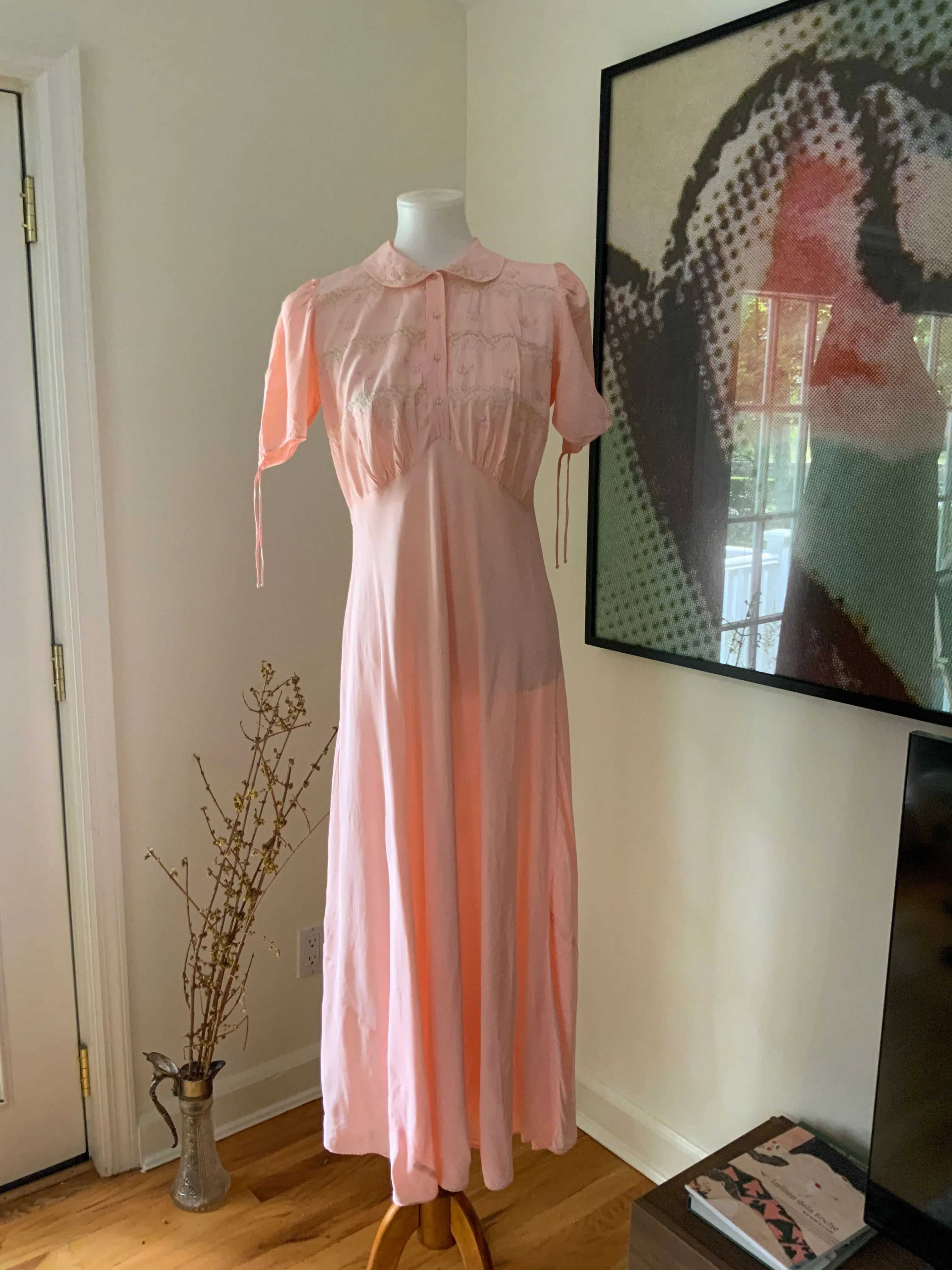 Bridal Nightgown Pink - 50s