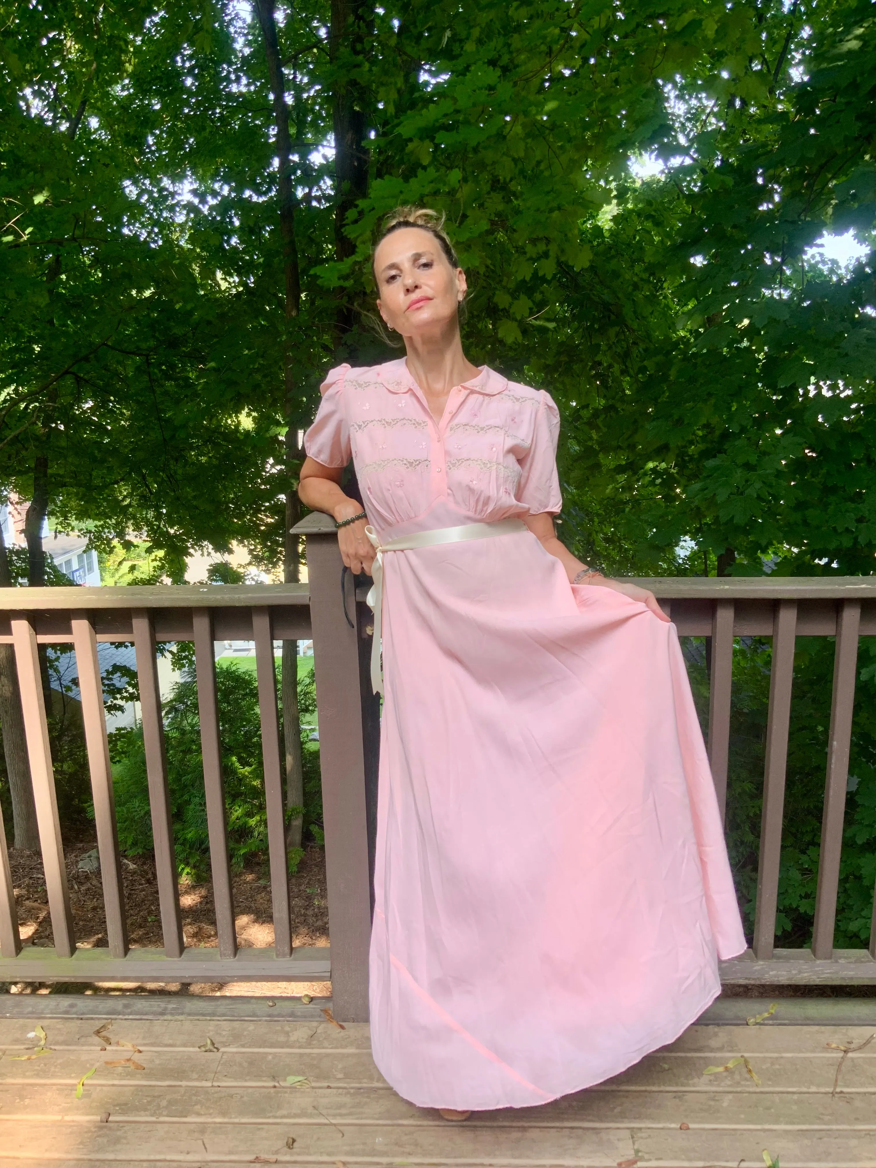 Bridal Nightgown Pink - 50s