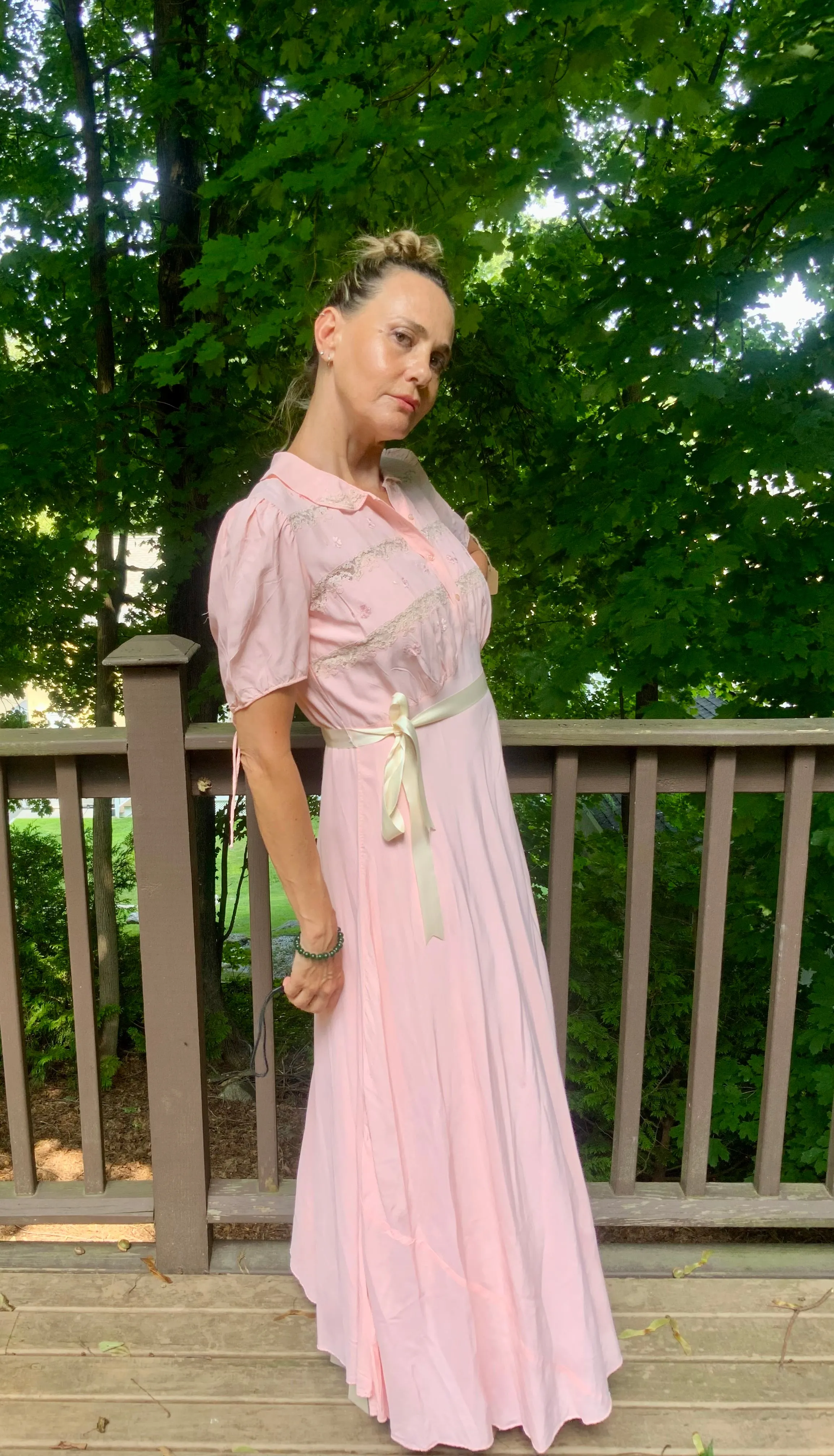 Bridal Nightgown Pink - 50s