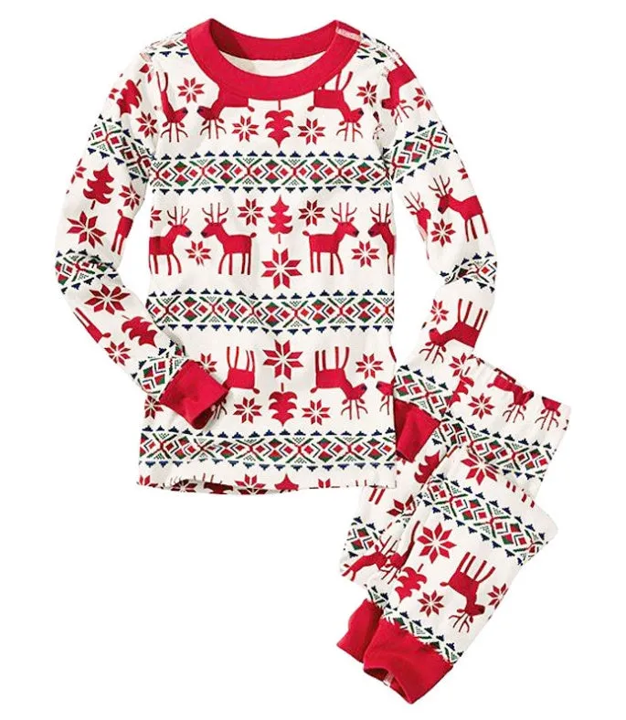 Christmas Parent-Child Pajamas Two-Piece Family pajamas set, lioness-love