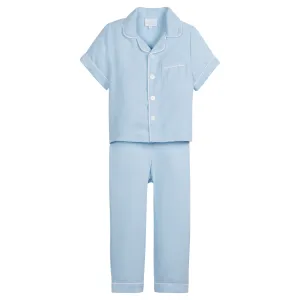 Classic Short Sleeve Pajama Set - Light Blue