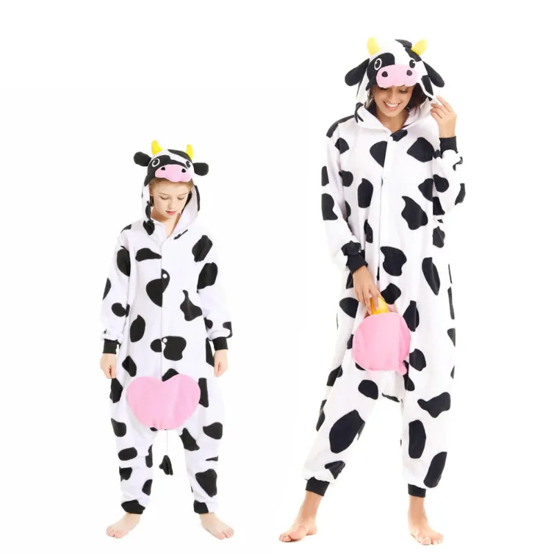 Cow Themed Family Matching Onesie Sleepwear