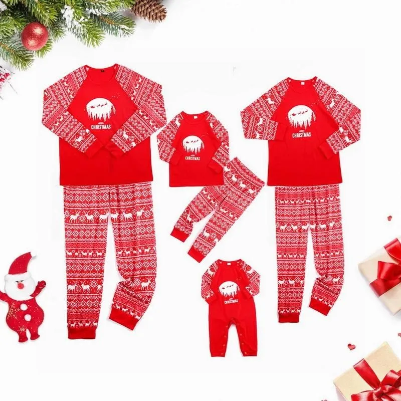 Deer Matching Pajama Set For Christmas