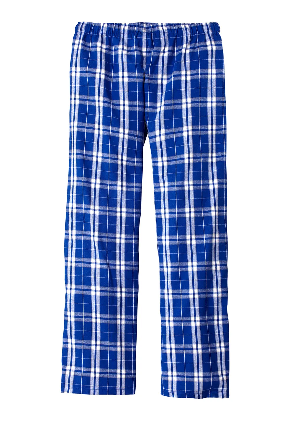 District Mens Flannel Plaid Lounge Pants - Deep Royal Blue