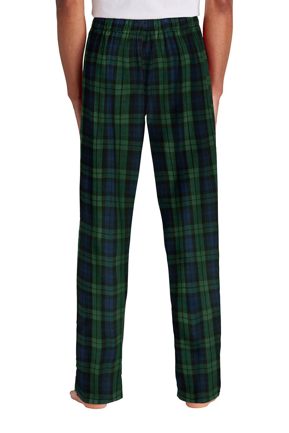 District Mens Flannel Plaid Lounge Pants - Forest Green/Team Navy Blue Watch Plaid