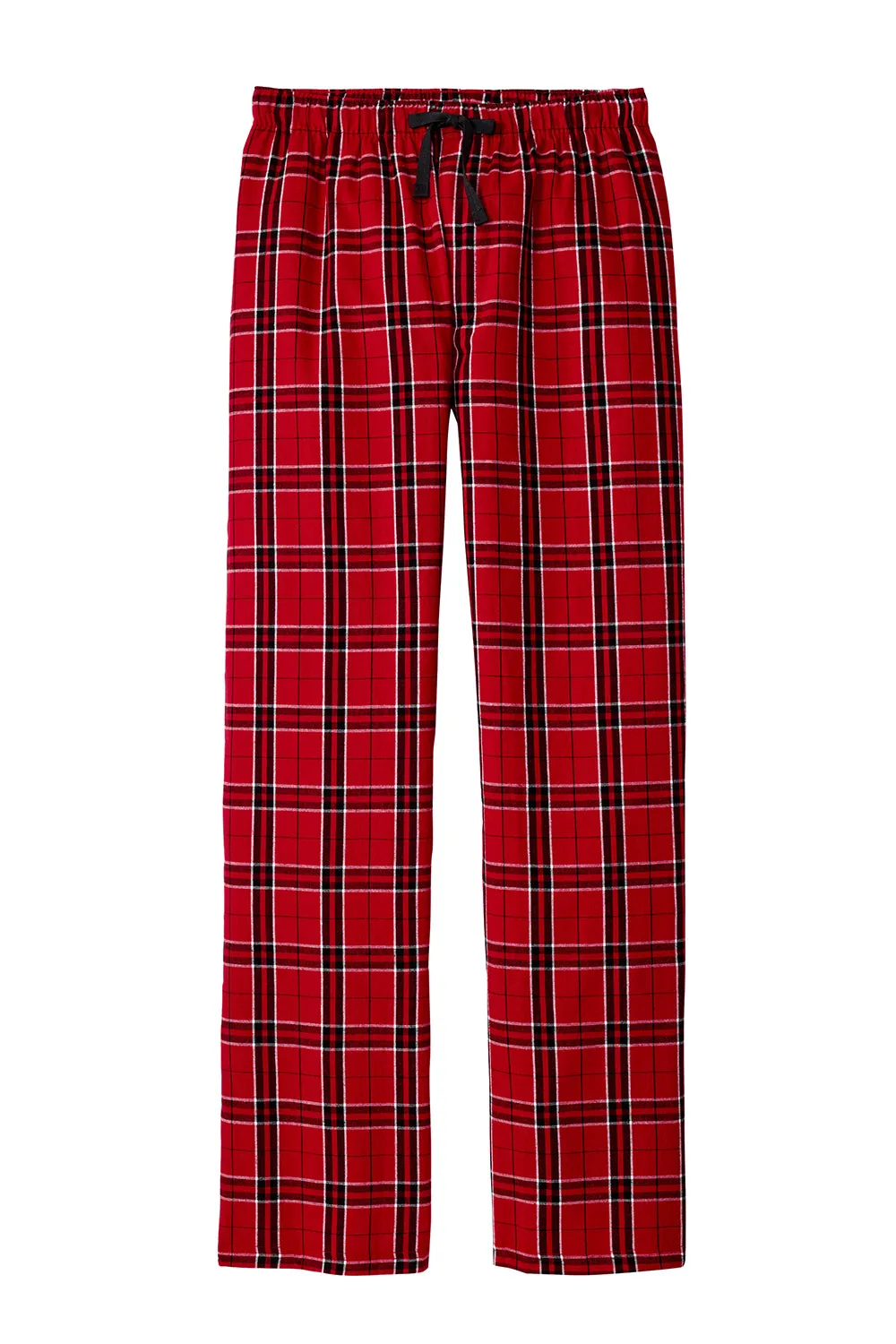 District Mens Flannel Plaid Lounge Pants - New Red