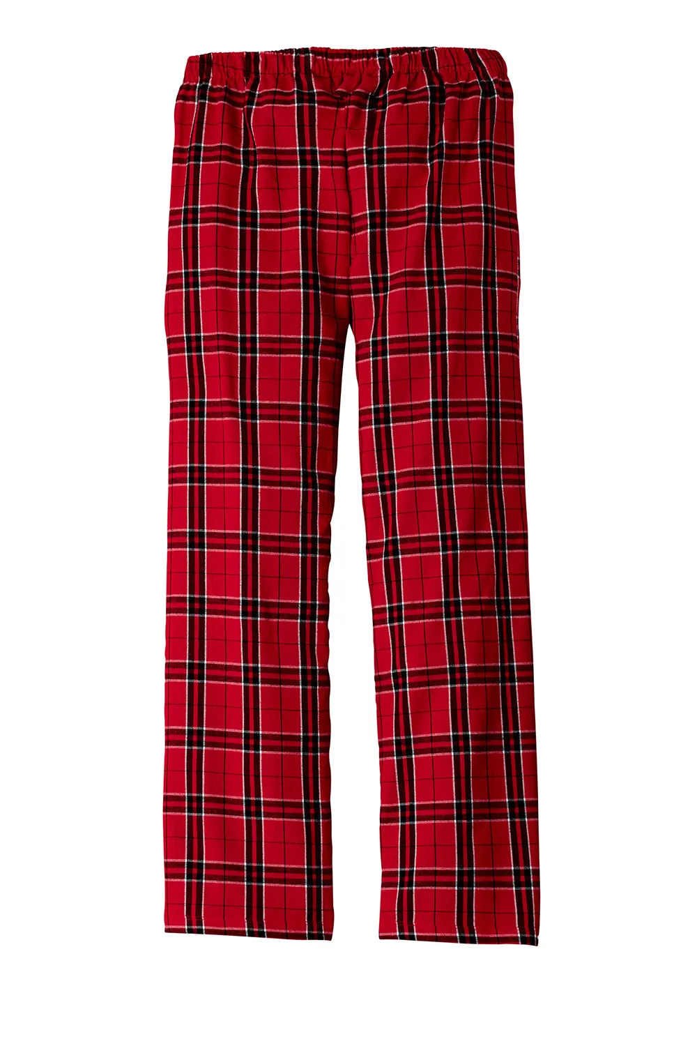 District Mens Flannel Plaid Lounge Pants - New Red