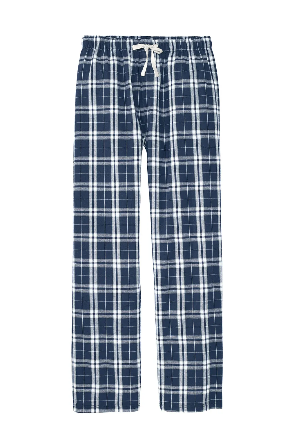 District Mens Flannel Plaid Lounge Pants - True Navy Blue