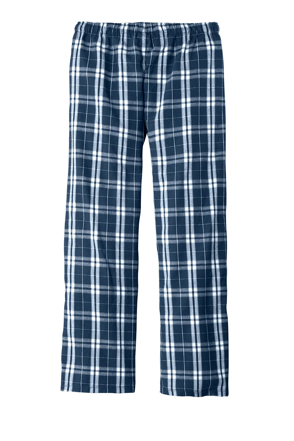 District Mens Flannel Plaid Lounge Pants - True Navy Blue