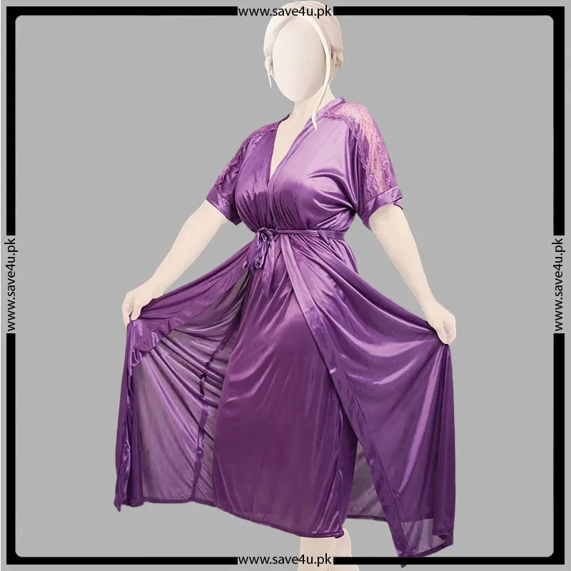 Elegance Smooth Satin Silk Nightgown