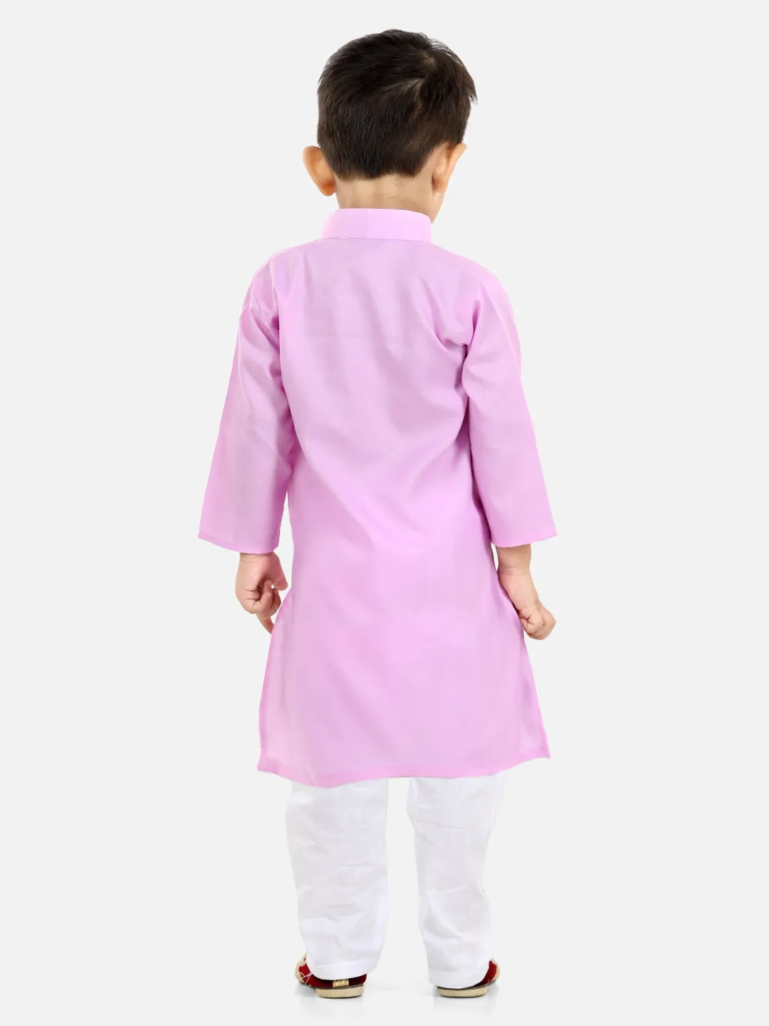 Ethnic Wear Cotton Kurta Pyjama For Boys - Lilac