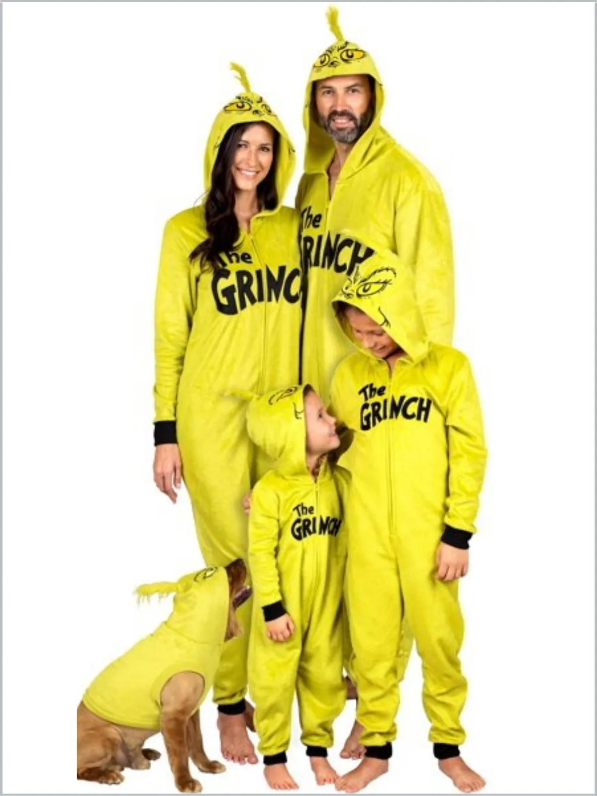 Family Matching Grinch Hoodie Onesie Pajamas