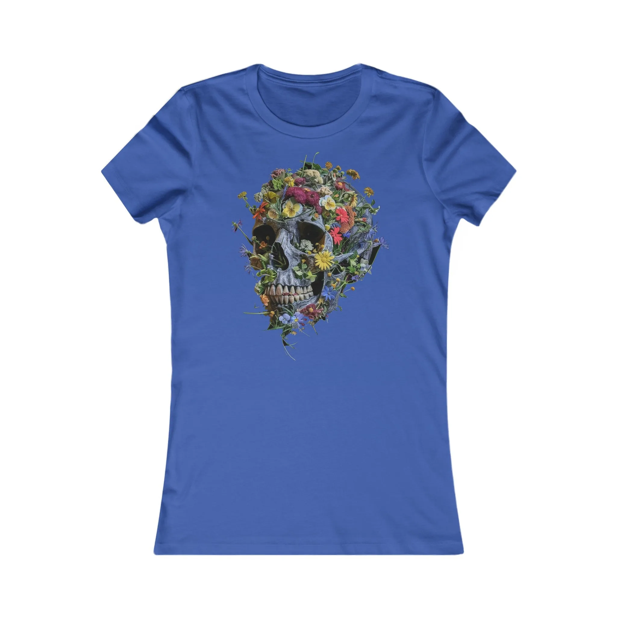 Flower Skull Women's Favourite Tee - UK