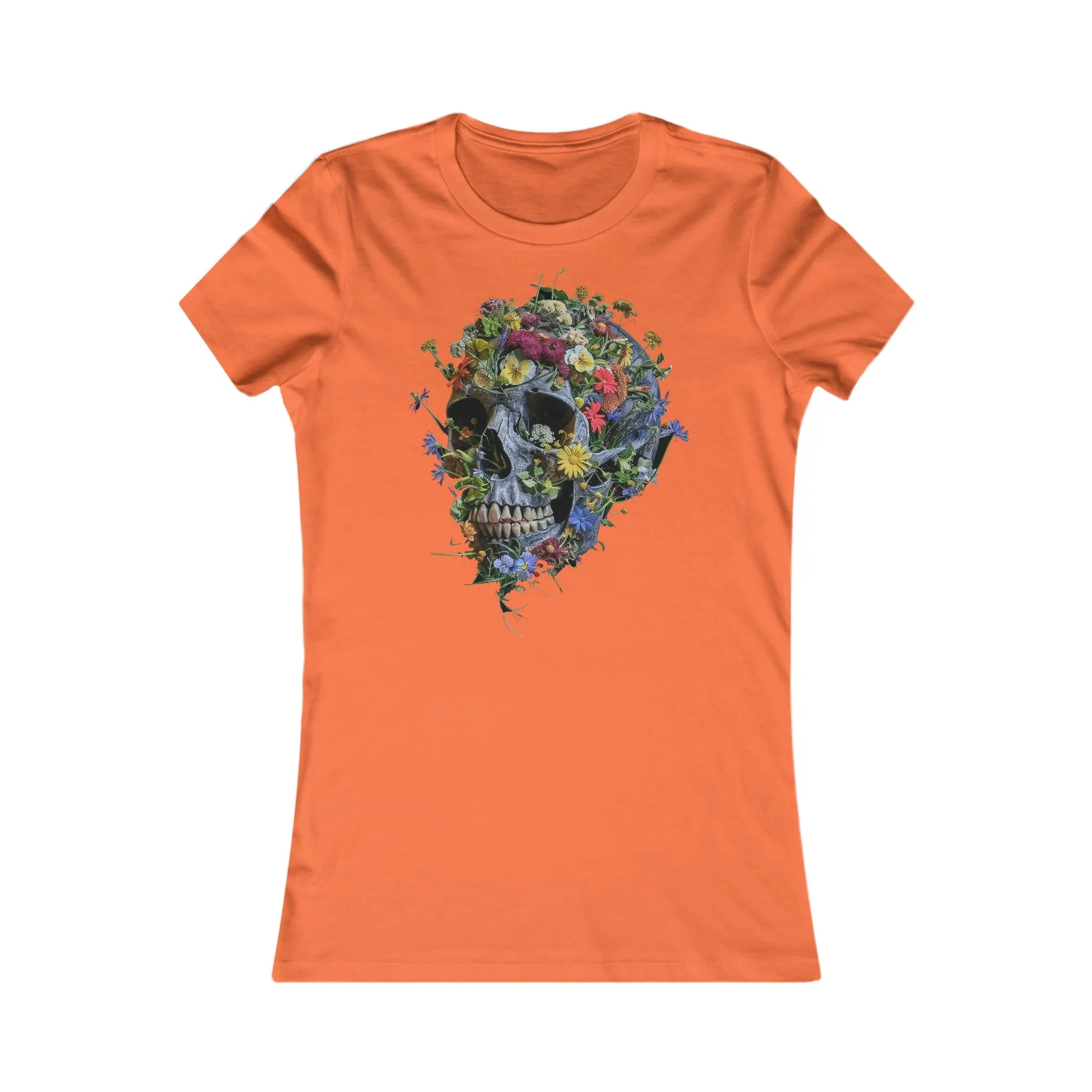 Flower Skull Women's Favourite Tee - UK