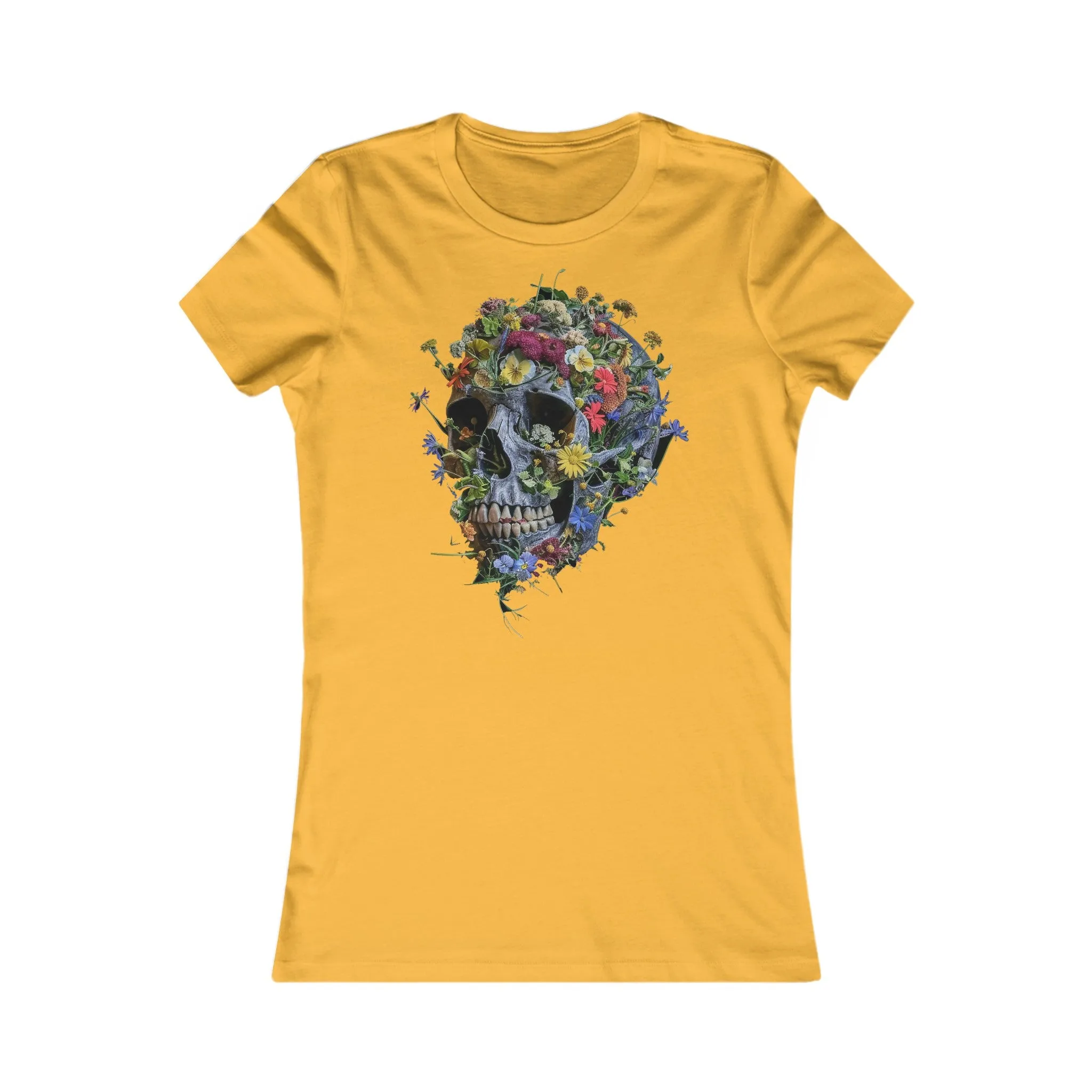 Flower Skull Women's Favourite Tee - UK