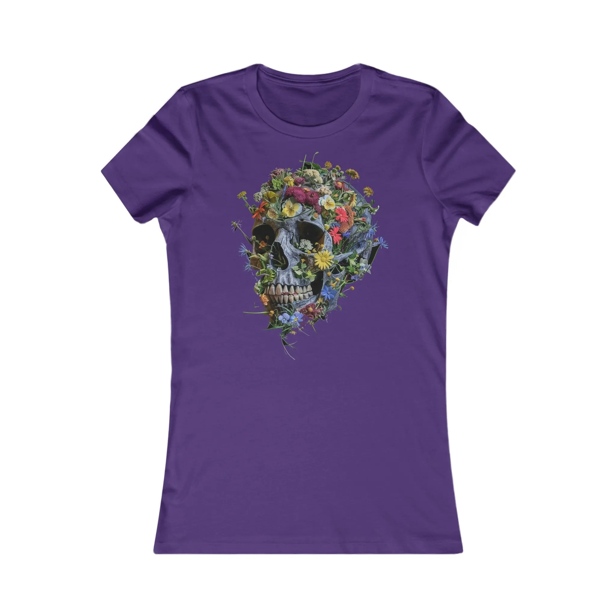 Flower Skull Women's Favourite Tee - UK