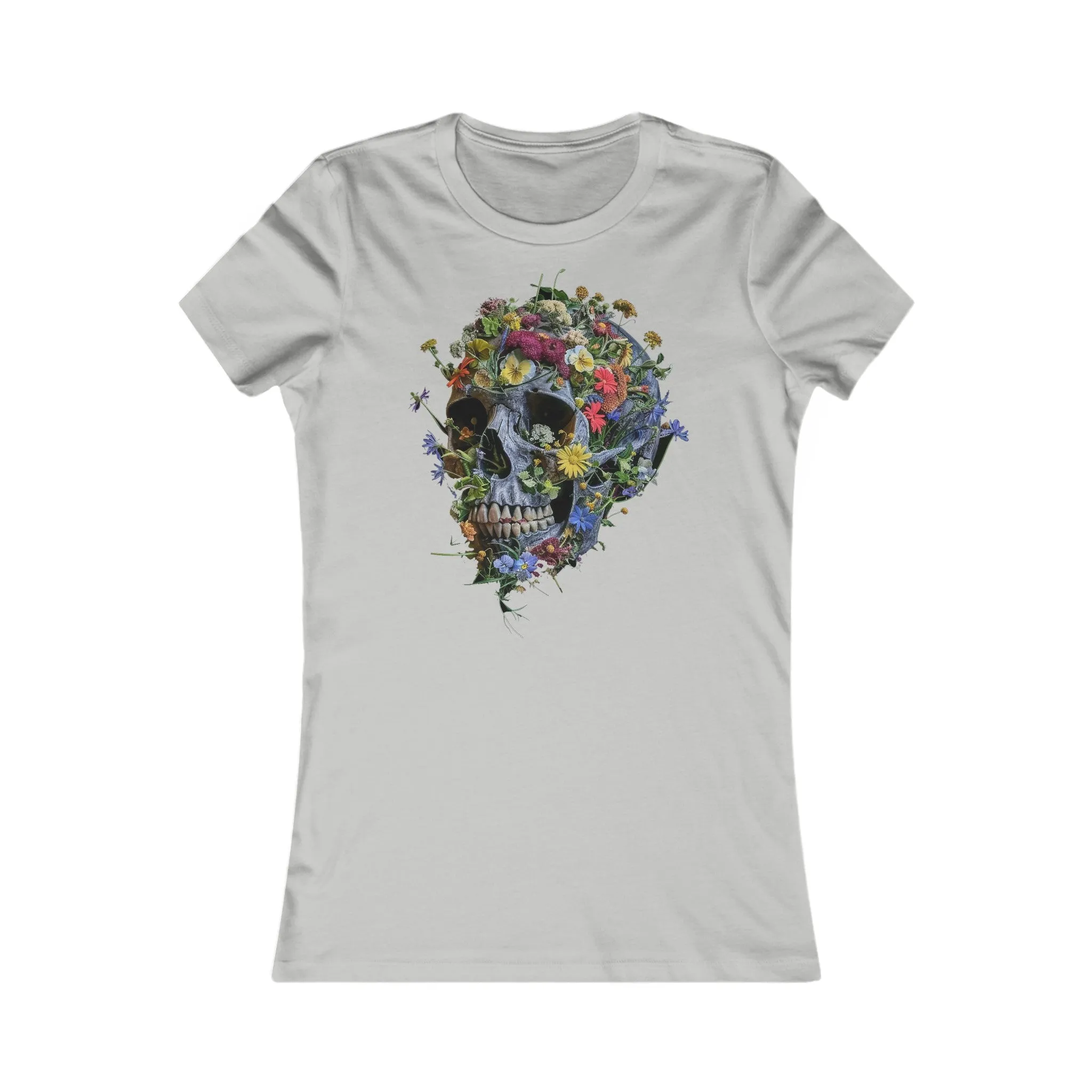 Flower Skull Women's Favourite Tee - UK