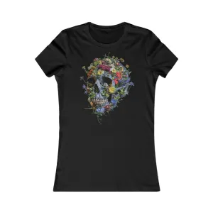 Flower Skull Women's Favourite Tee - UK