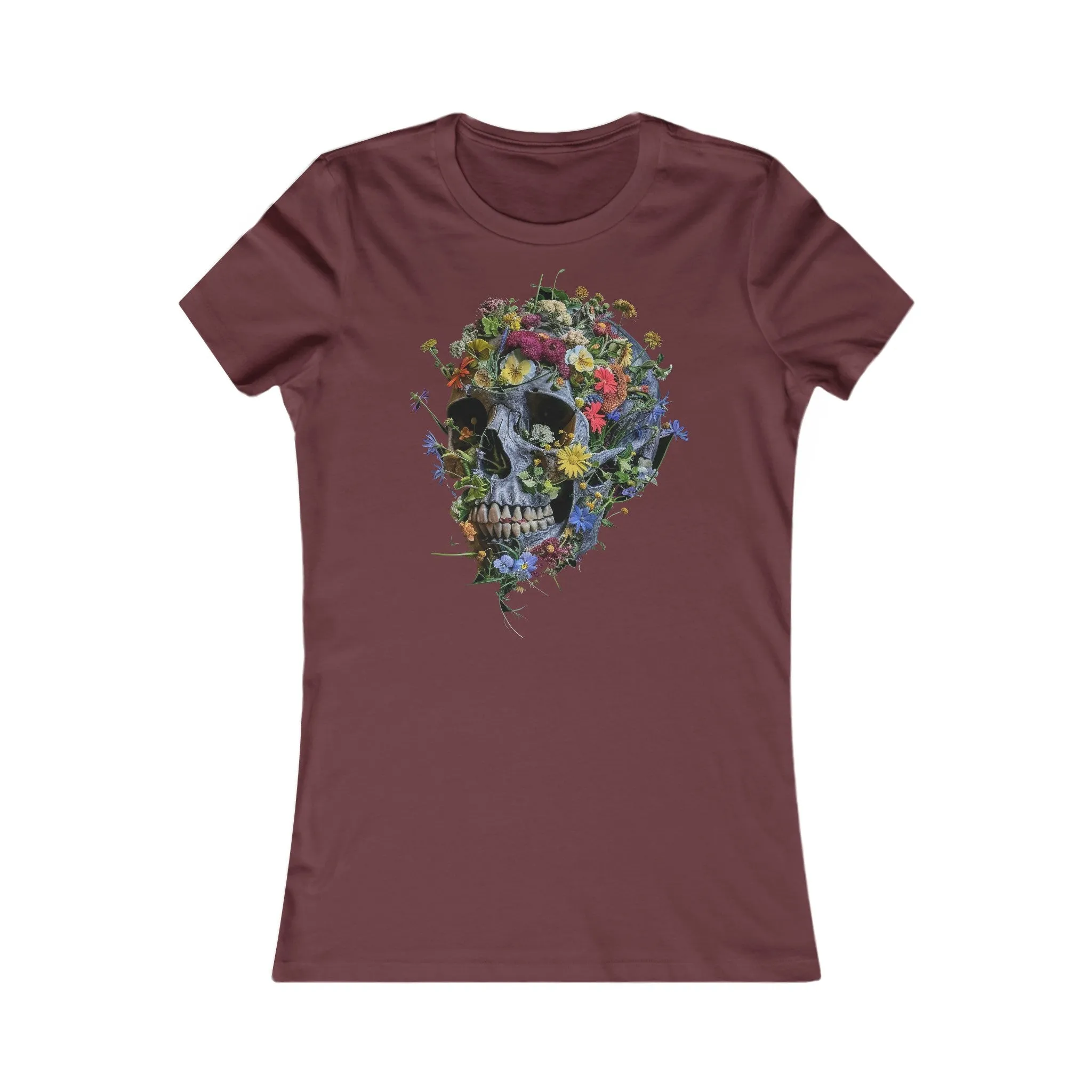 Flower Skull Women's Favourite Tee - UK