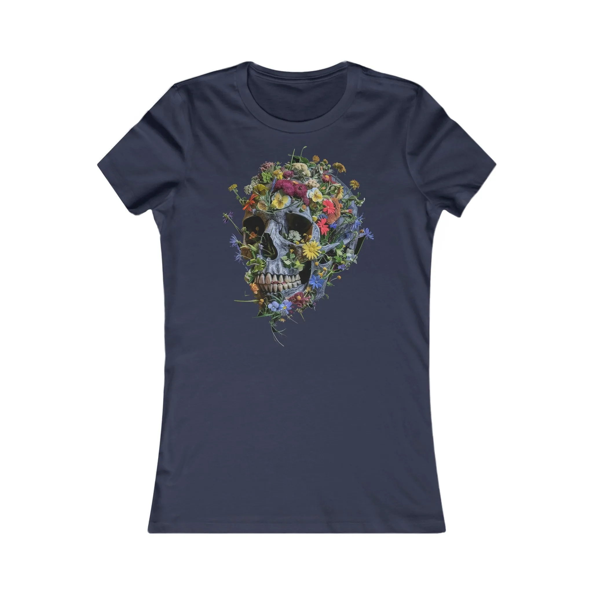 Flower Skull Women's Favourite Tee - UK