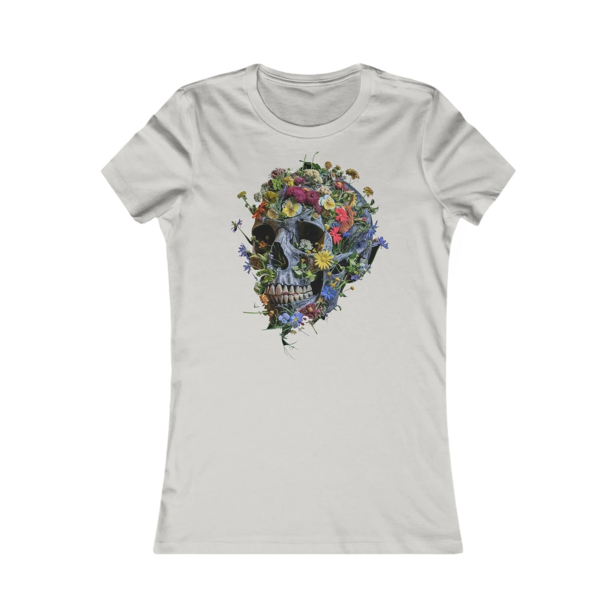 Flower Skull Women's Favourite Tee - UK