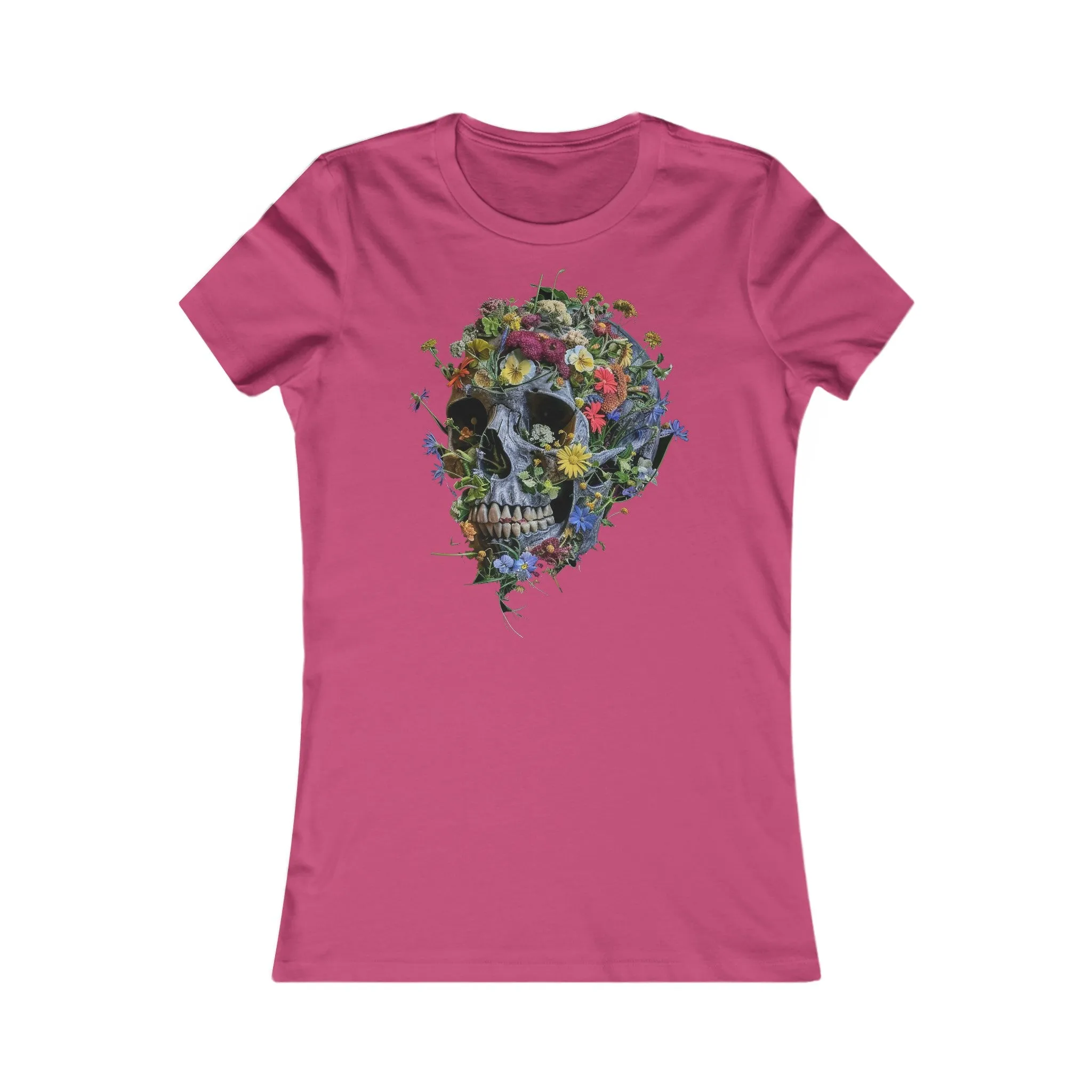 Flower Skull Women's Favourite Tee - UK