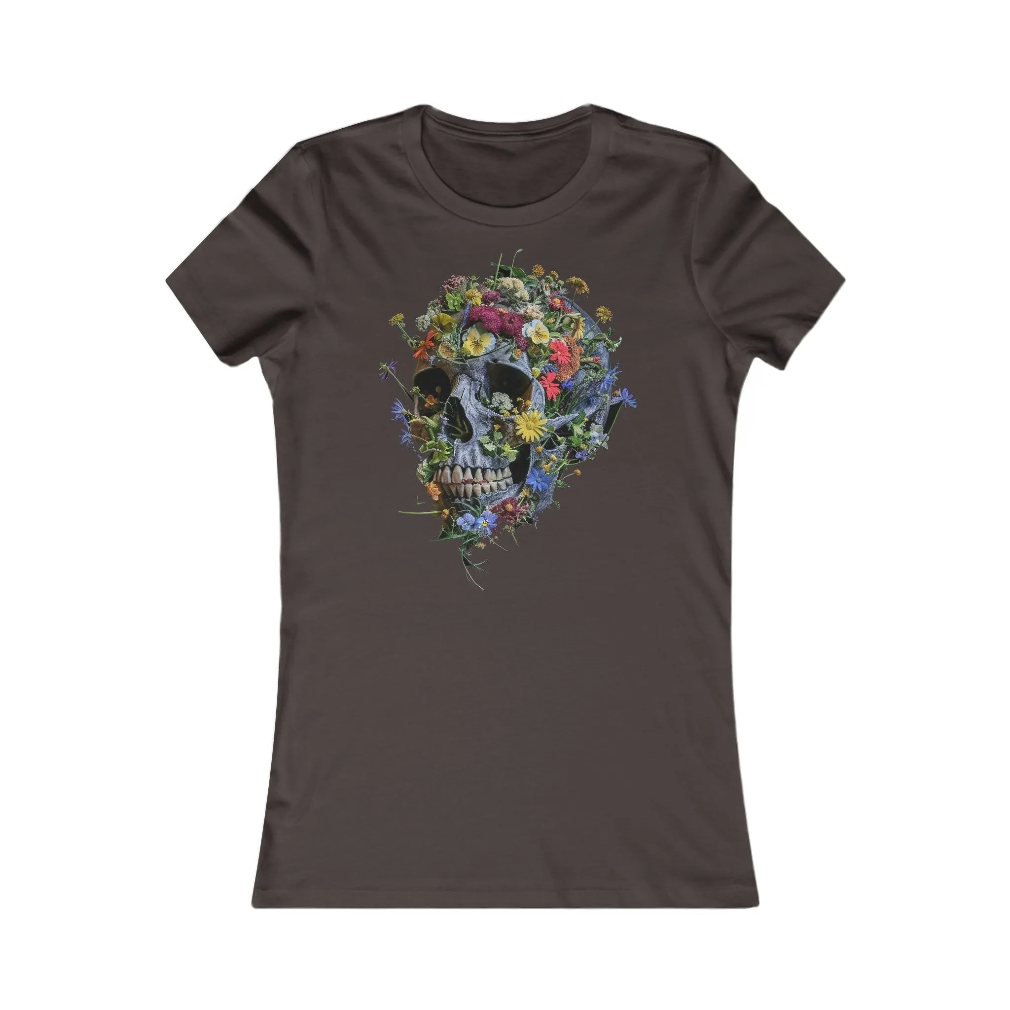 Flower Skull Women's Favourite Tee - UK