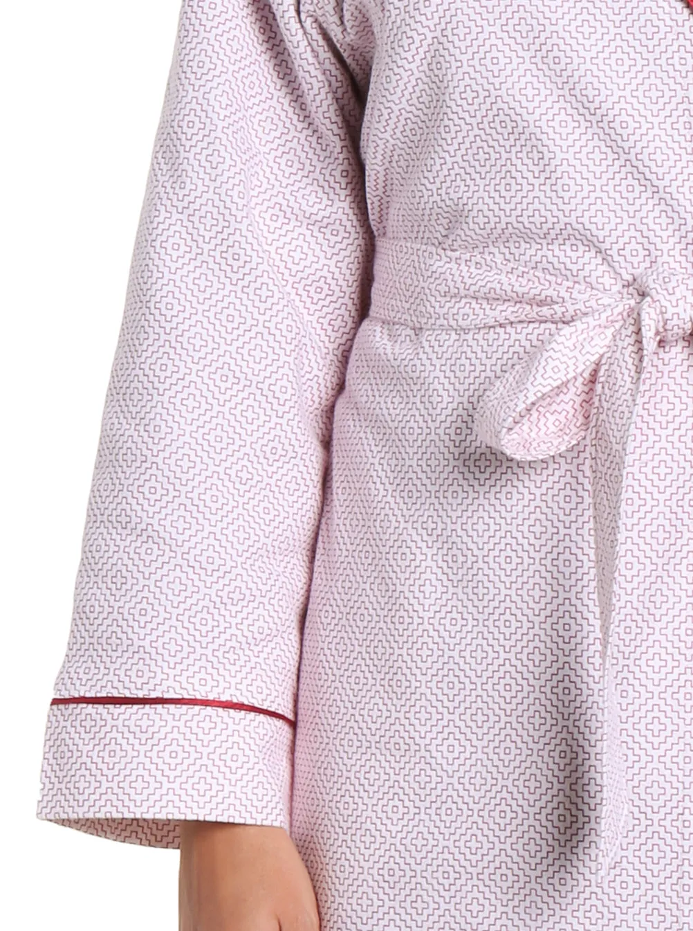 Gift Packaged Women's 100% Premium Cotton Flannel Robe