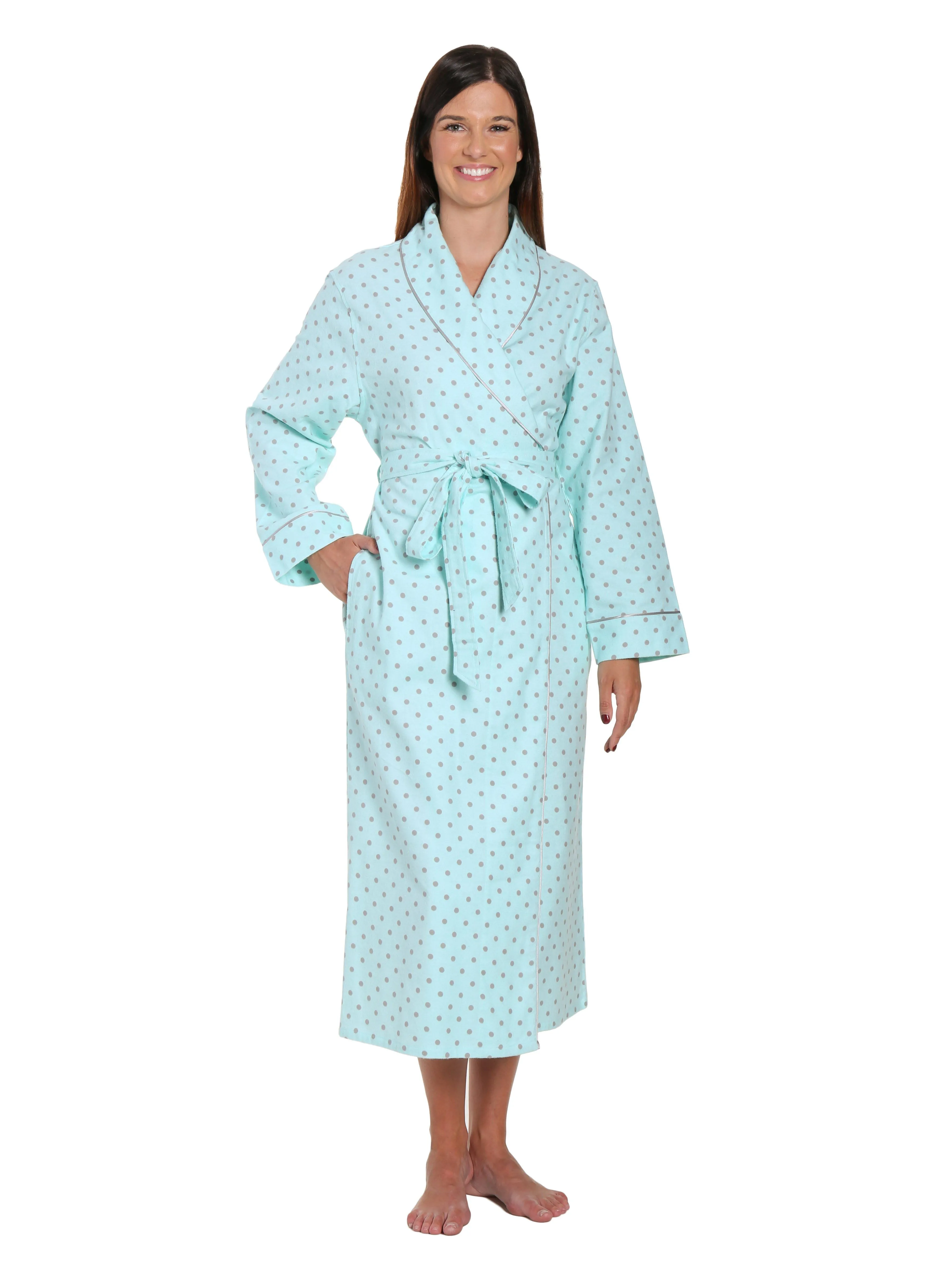 Gift Packaged Women's 100% Premium Cotton Flannel Robe