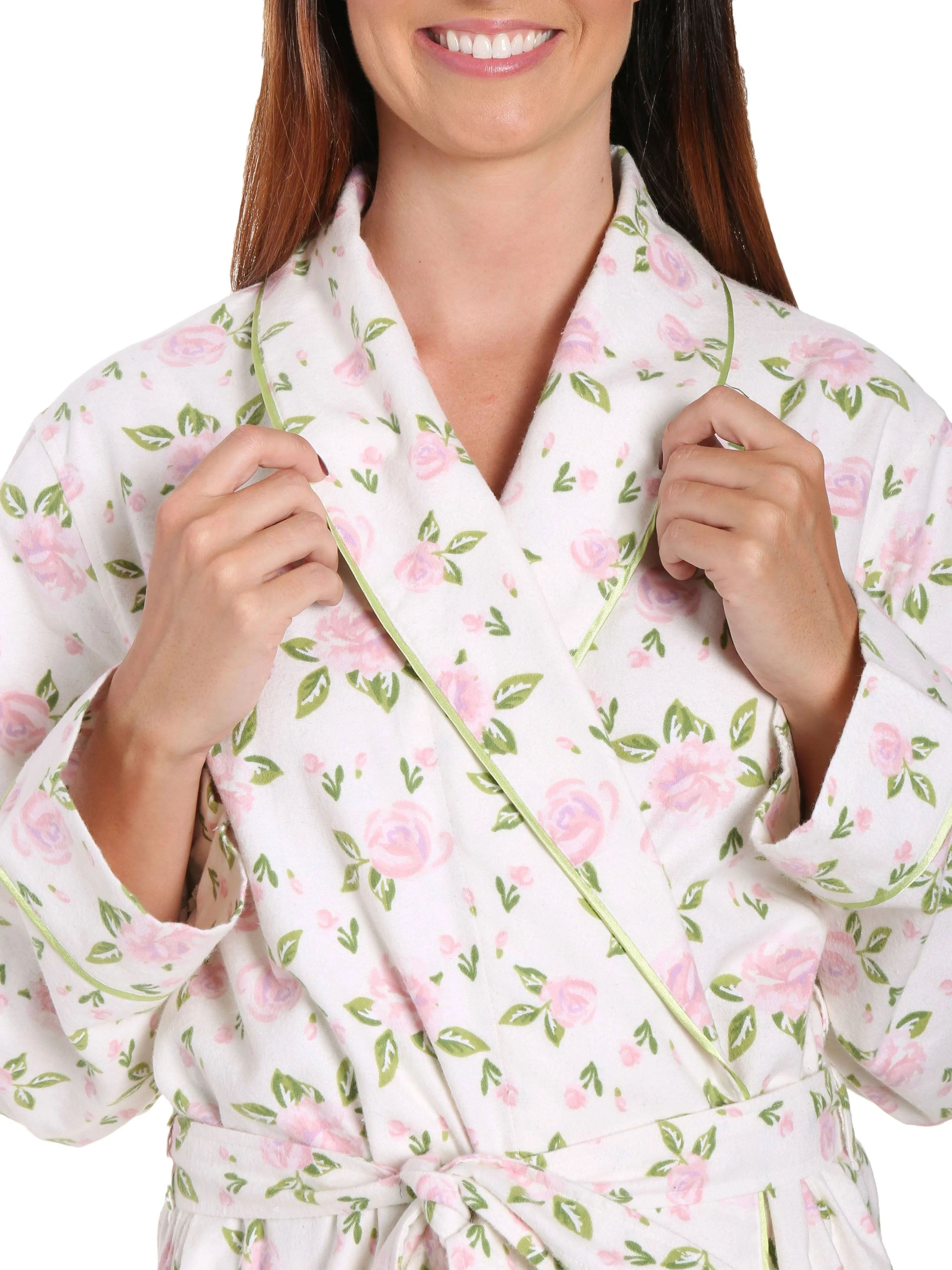 Gift Packaged Women's 100% Premium Cotton Flannel Robe