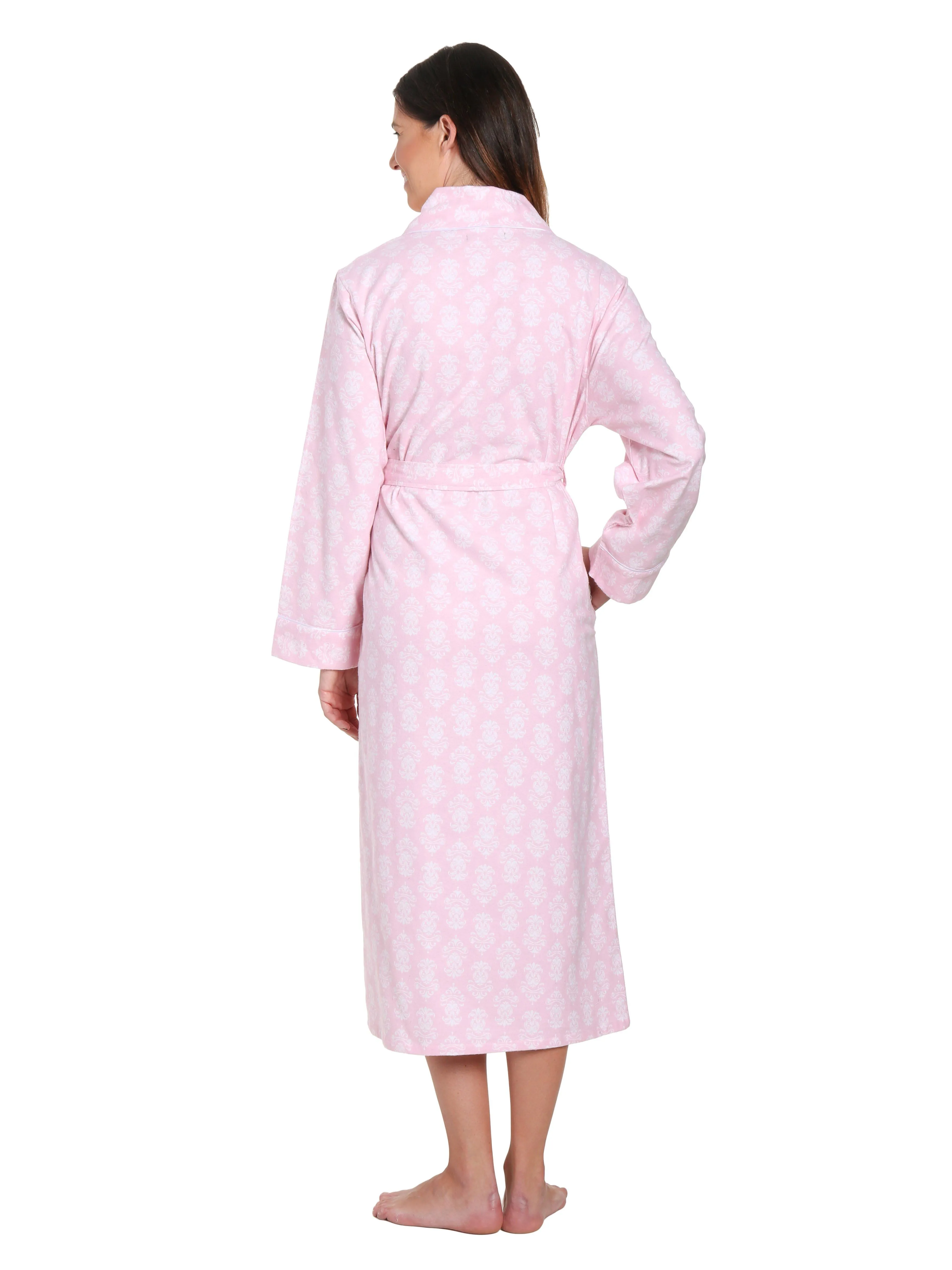 Gift Packaged Women's 100% Premium Cotton Flannel Robe