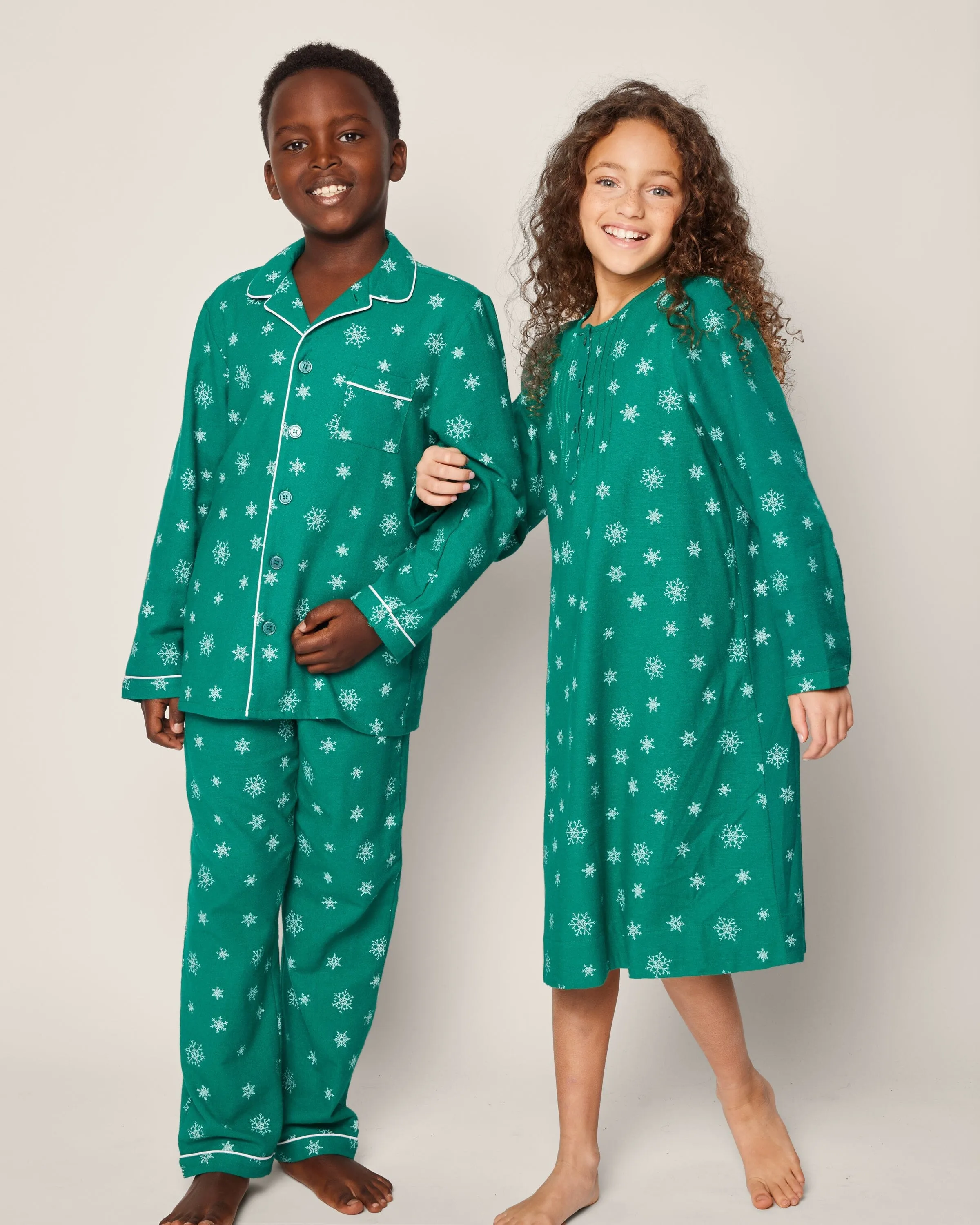 Girl's Flannel Beatrice Nightgown | Emerald Wonderland