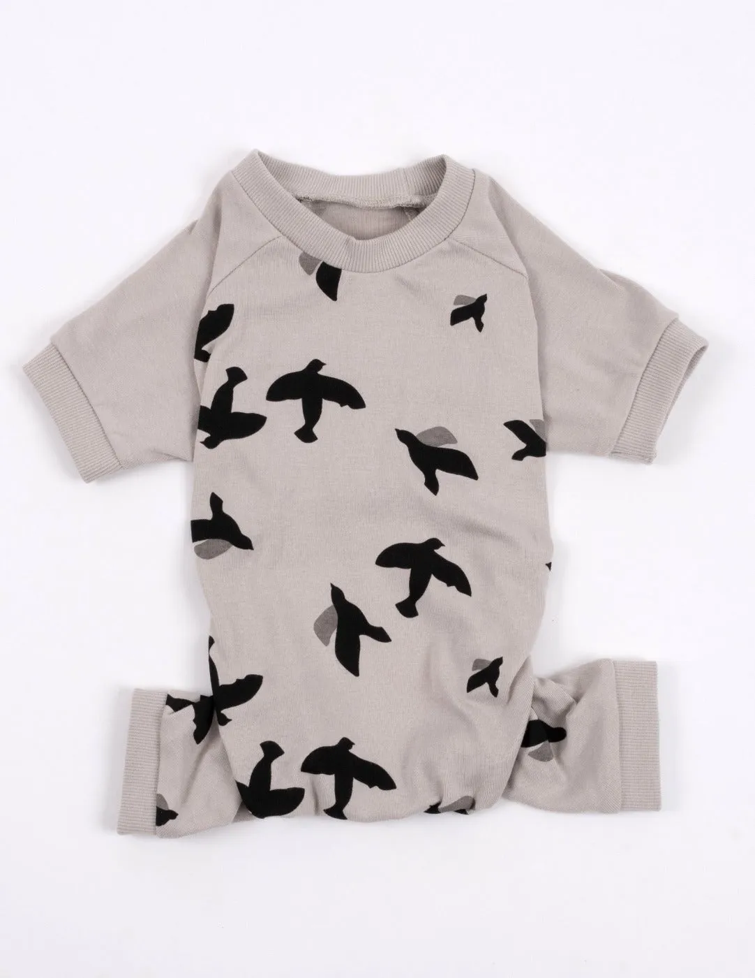 Grey Birds Matching Family Pajama Set