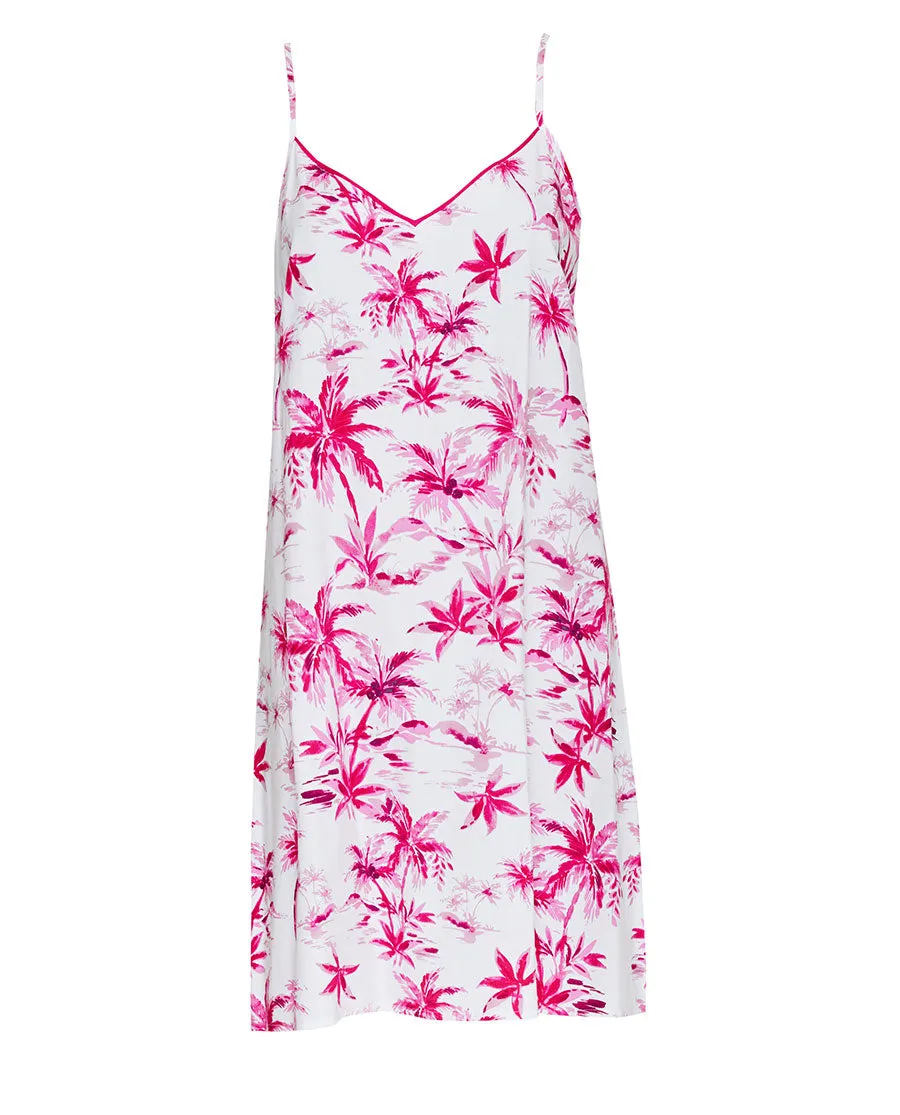 Hailey Palm Print Short Nightdress