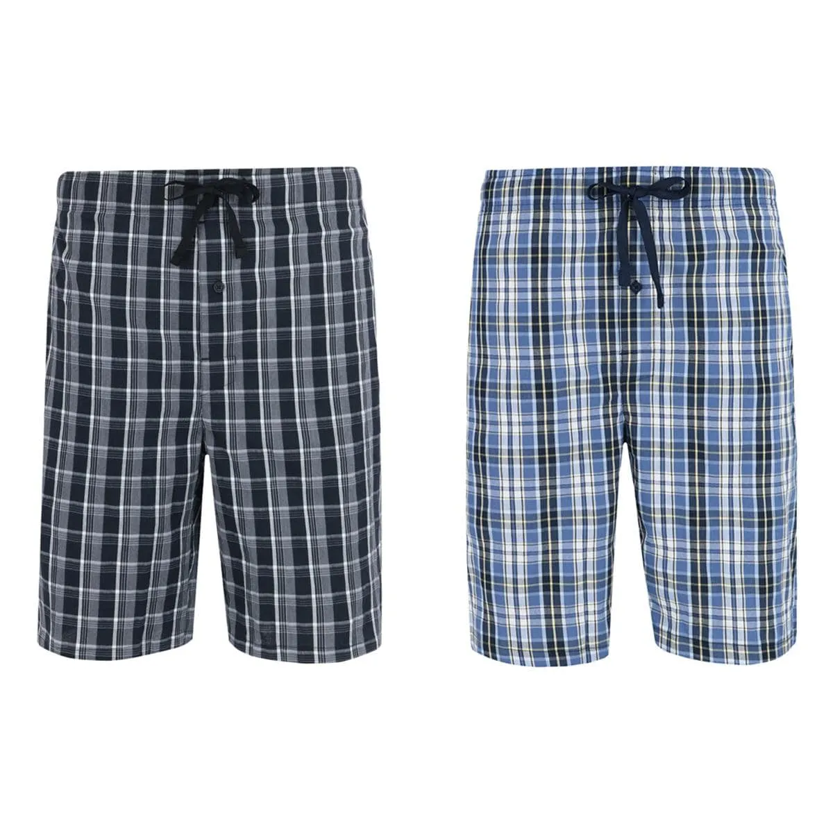 Hanes Men's Woven Tagless Plaid Shorts (Pack of 2)