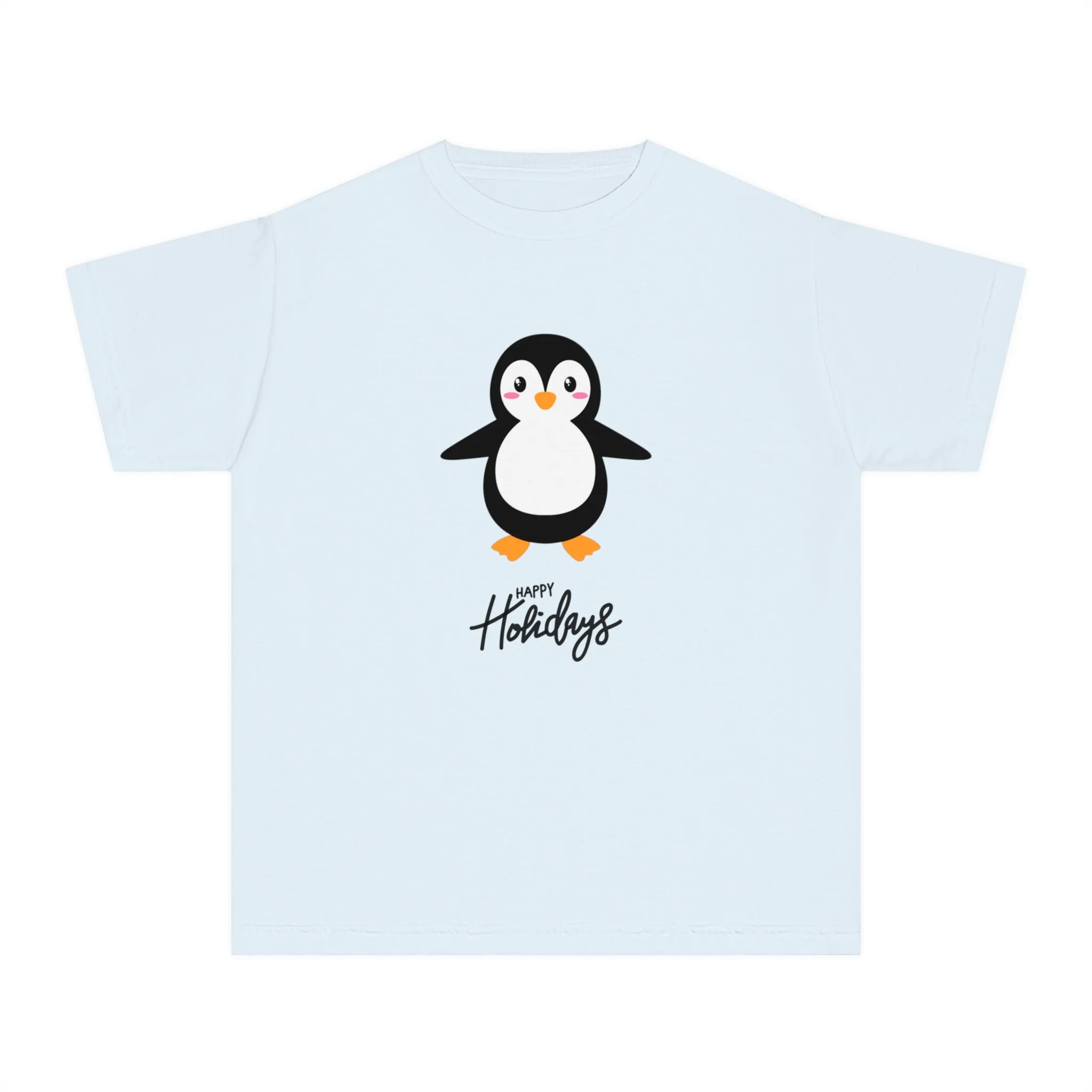 Holiday Penguin Kids Shirt : Matching Family Christmas Pajama Set Soft 100% Cotton Youth Tee Comfortable & Durable for Everyday Wear