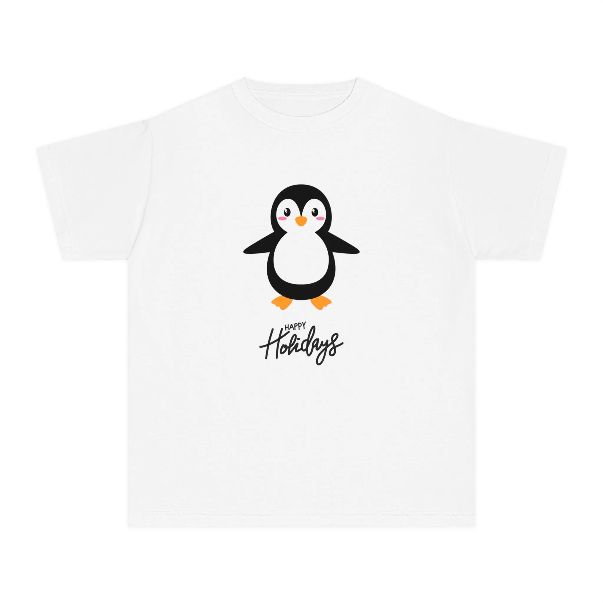 Holiday Penguin Kids Shirt : Matching Family Christmas Pajama Set Soft 100% Cotton Youth Tee Comfortable & Durable for Everyday Wear