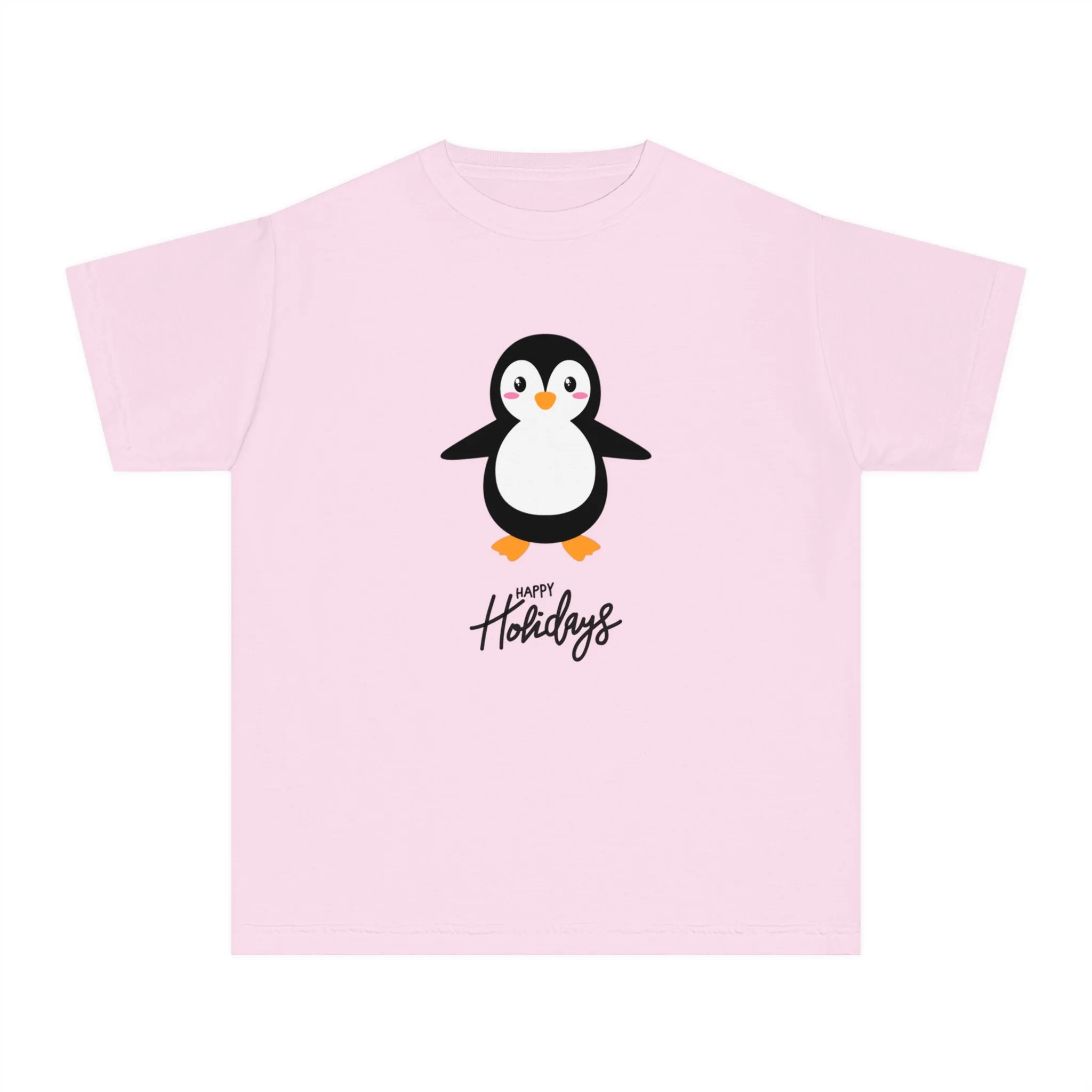 Holiday Penguin Kids Shirt : Matching Family Christmas Pajama Set Soft 100% Cotton Youth Tee Comfortable & Durable for Everyday Wear