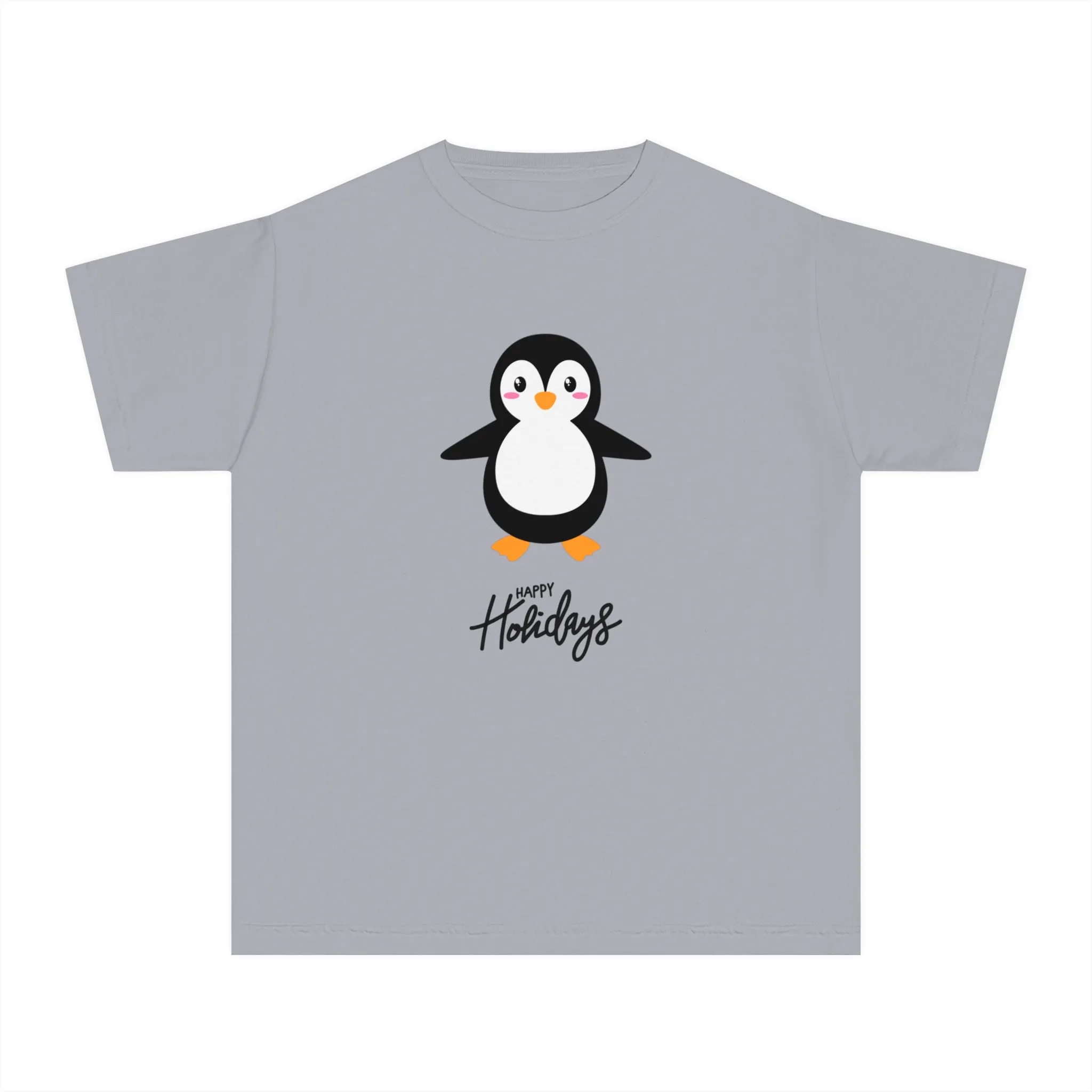 Holiday Penguin Kids Shirt : Matching Family Christmas Pajama Set Soft 100% Cotton Youth Tee Comfortable & Durable for Everyday Wear