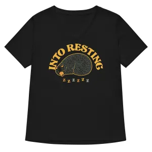 Into Resting Women's V-Neck Tee