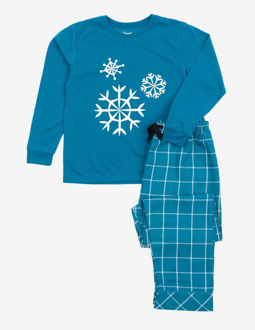 Kids Flannel Print Pajama Sets