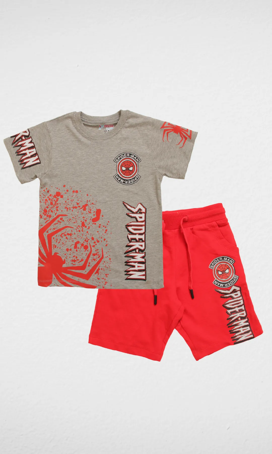 Kids Set Spider Man (Grey)