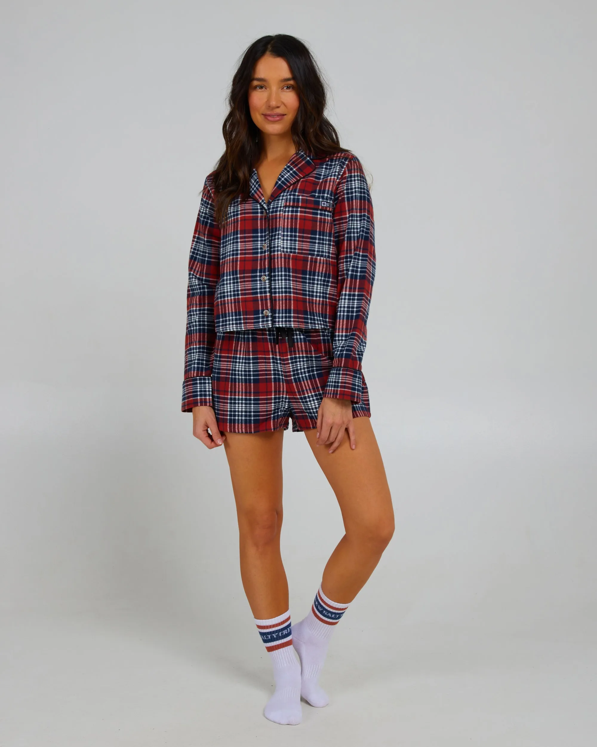 LAKE HOUSE PJ SET FLANNEL - Spiced